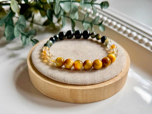 Denver Gem Show Exclusive || Blue & Golden Tiger Eye, Citrine & Astrophyllite