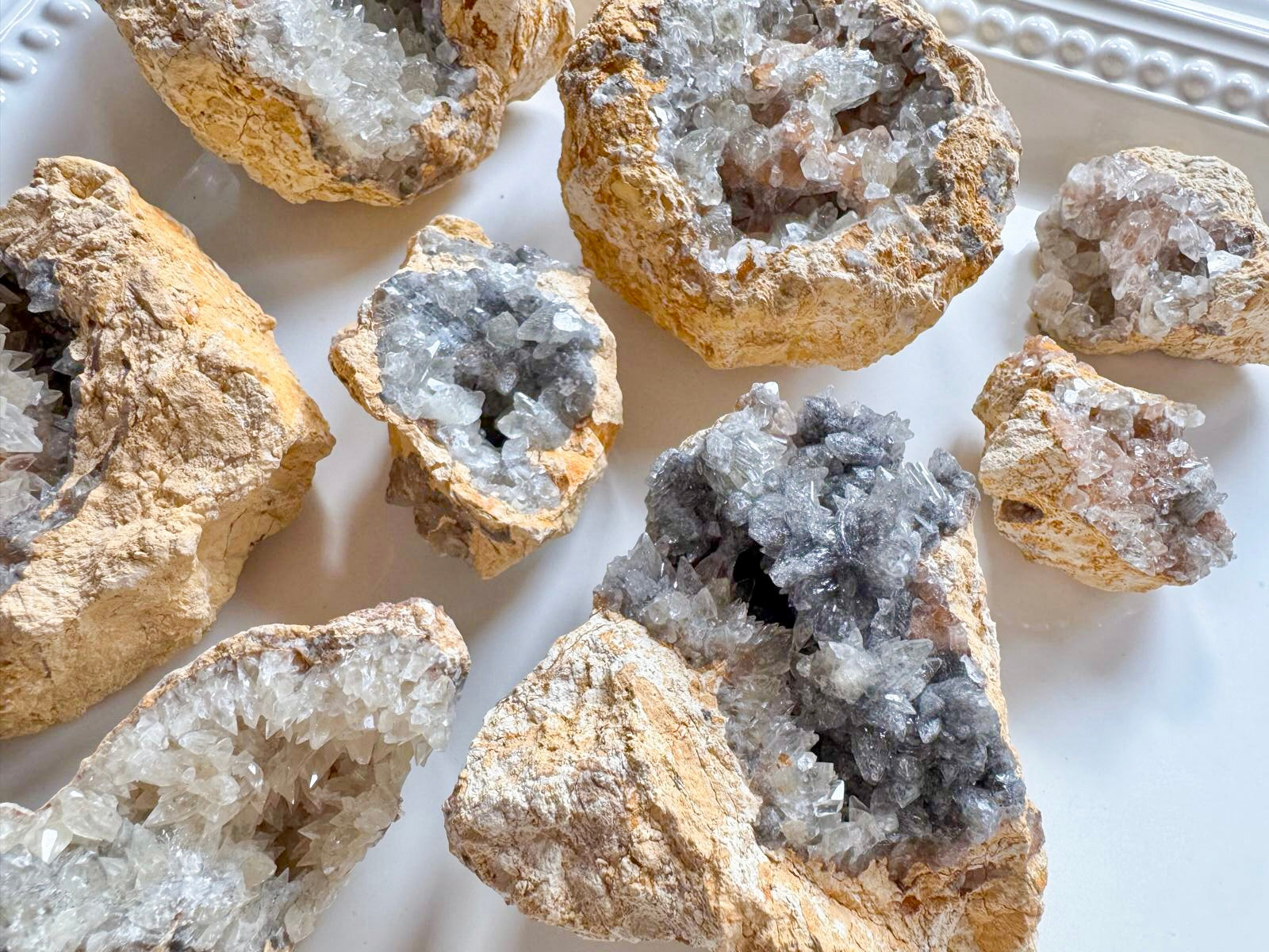 Dogtooth Calcite Geode || Morocco