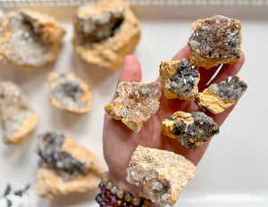 Dogtooth Calcite Geode || Morocco