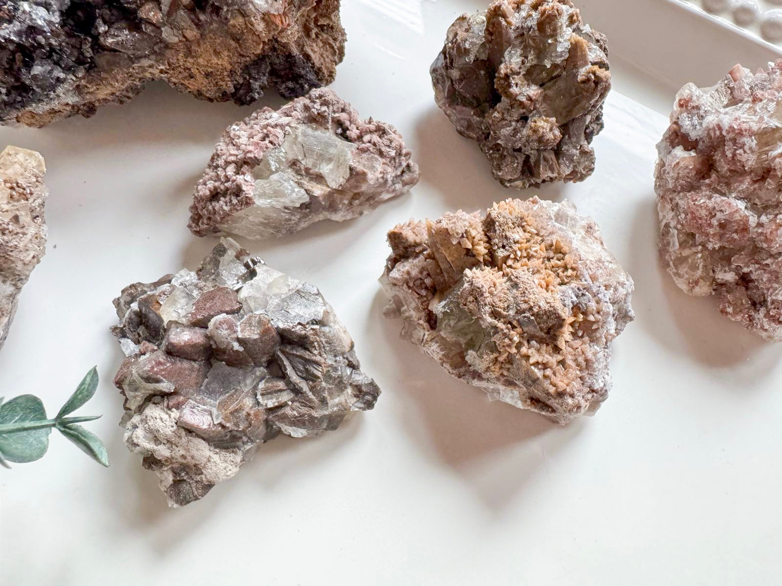 Dogtooth Calcite with Fluorite || Mexico