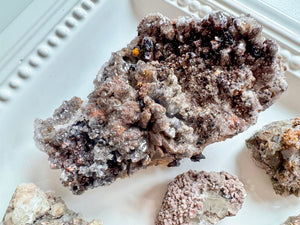 Dogtooth Calcite with Fluorite || Mexico