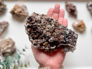 Dogtooth Calcite with Fluorite || Mexico