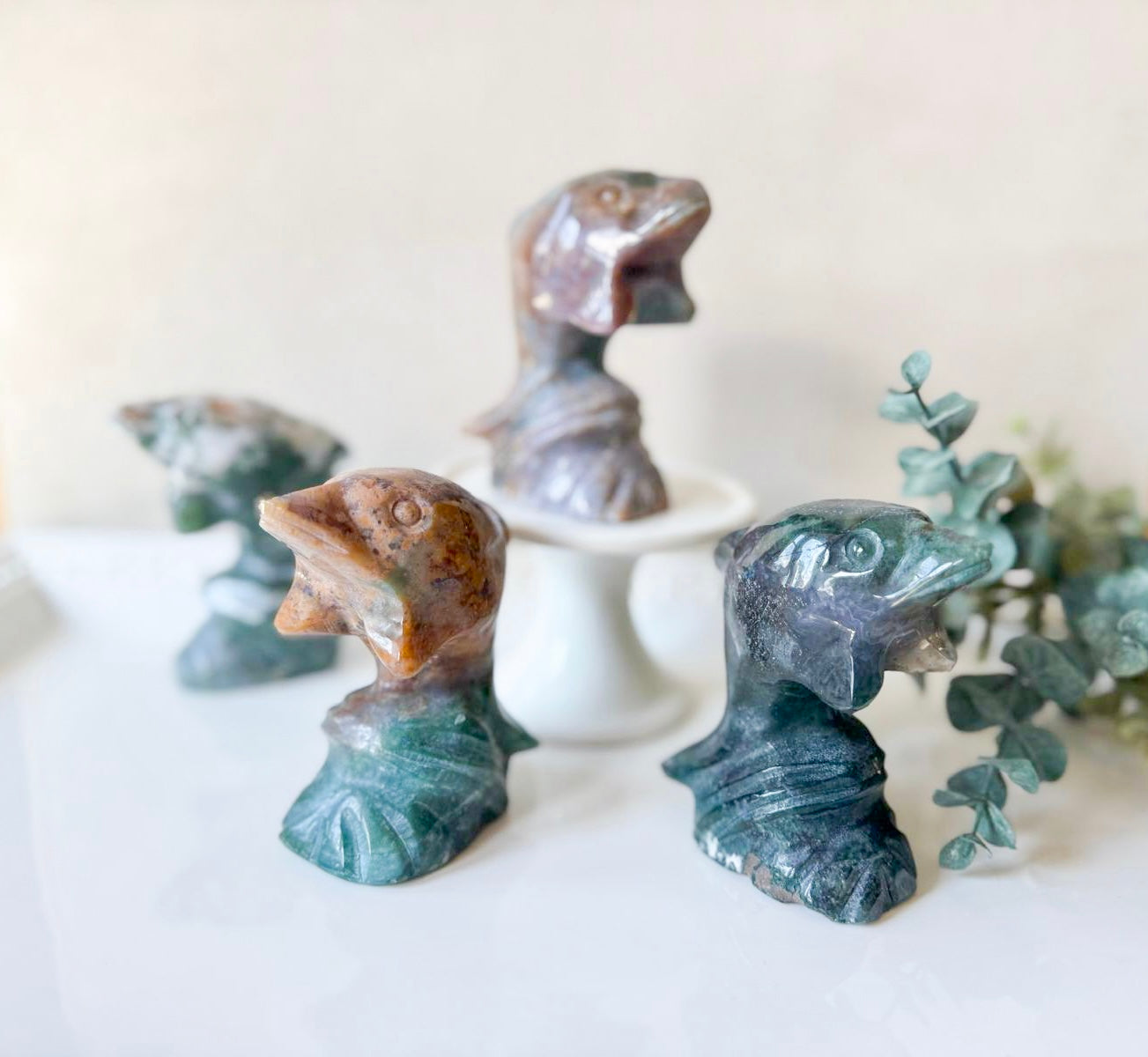 Dolphin Crystal Carving || 3.75"