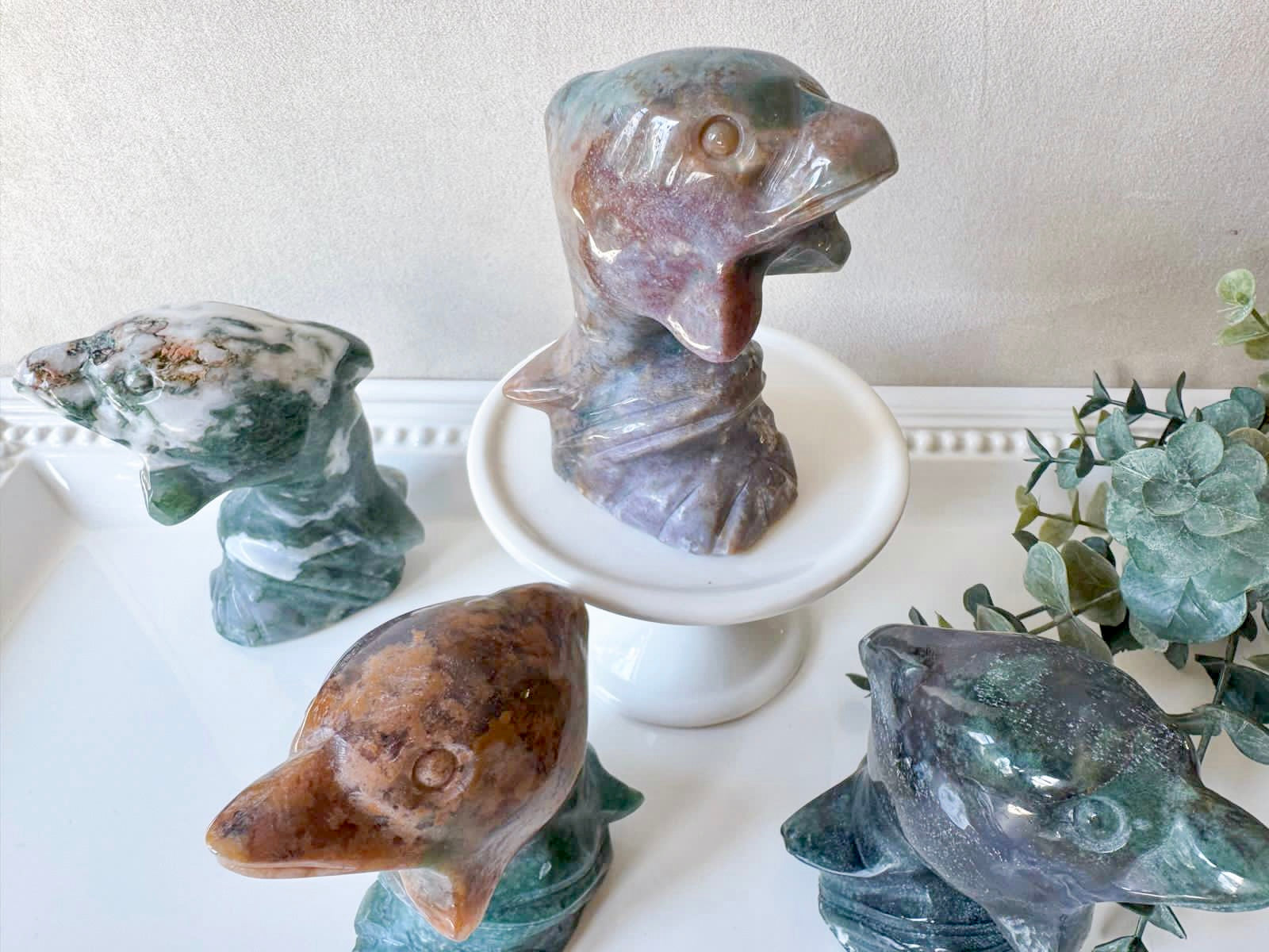 Dolphin Crystal Carving || 3.75"