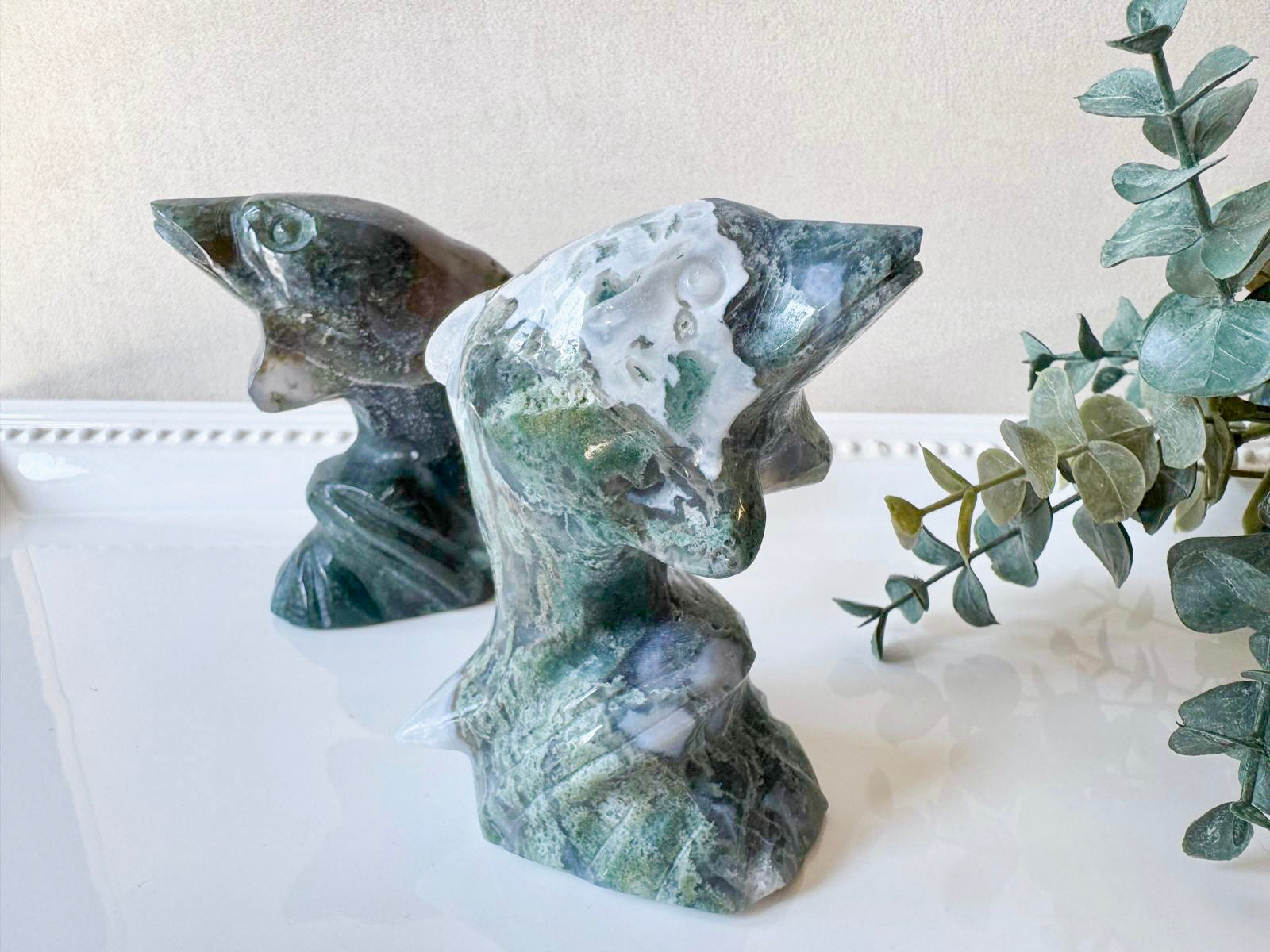 Dolphin Crystal Carving || 3.75"