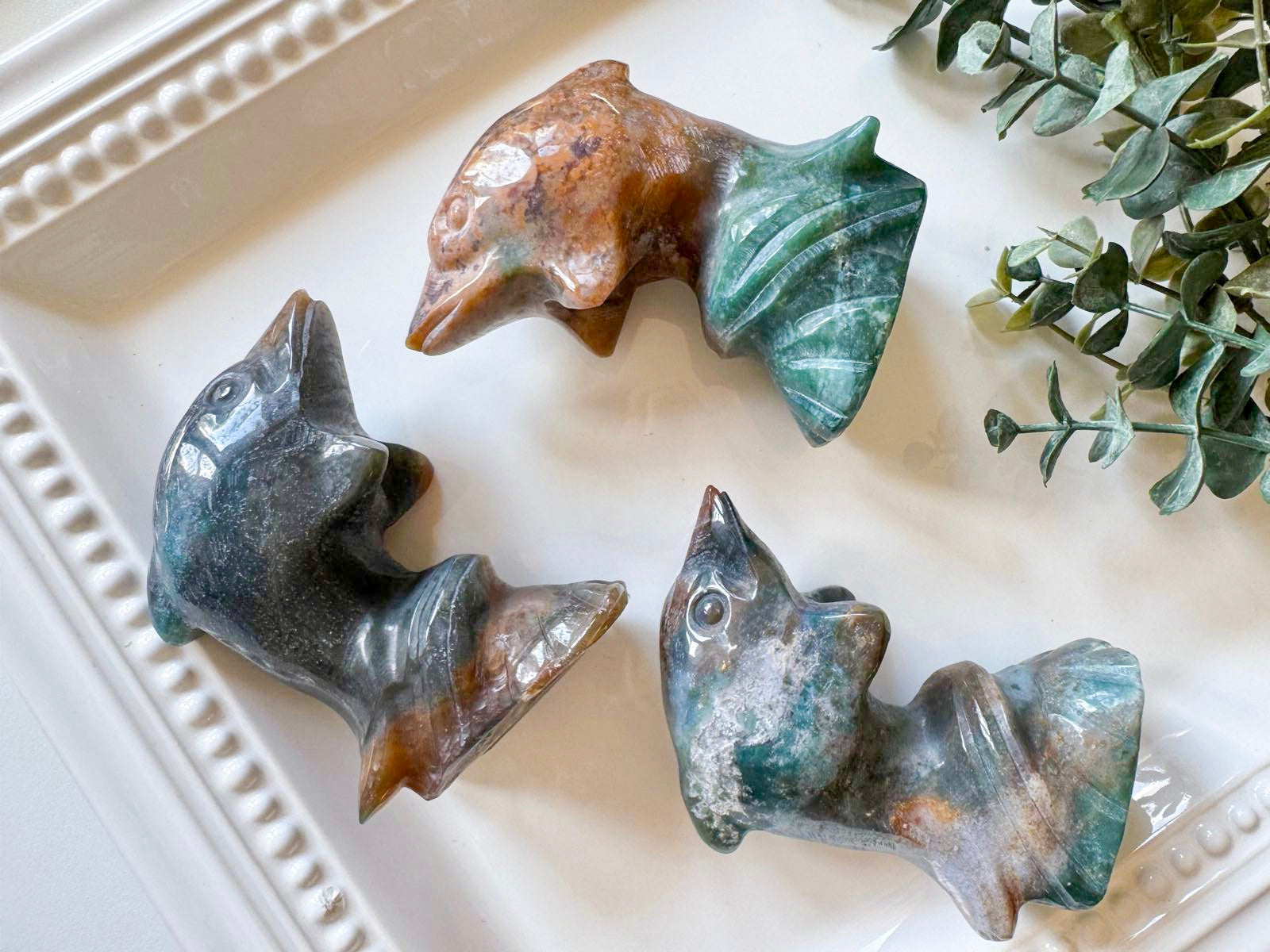 Dolphin Crystal Carving || 3.75"