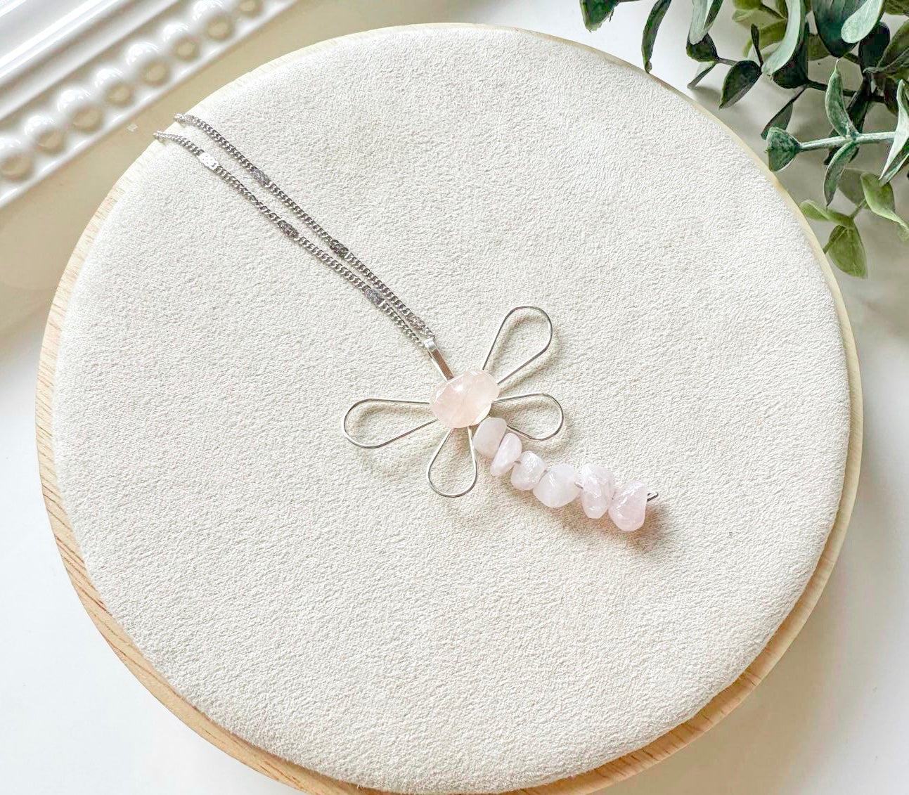 Dragon Fly Crystal Chip Necklace