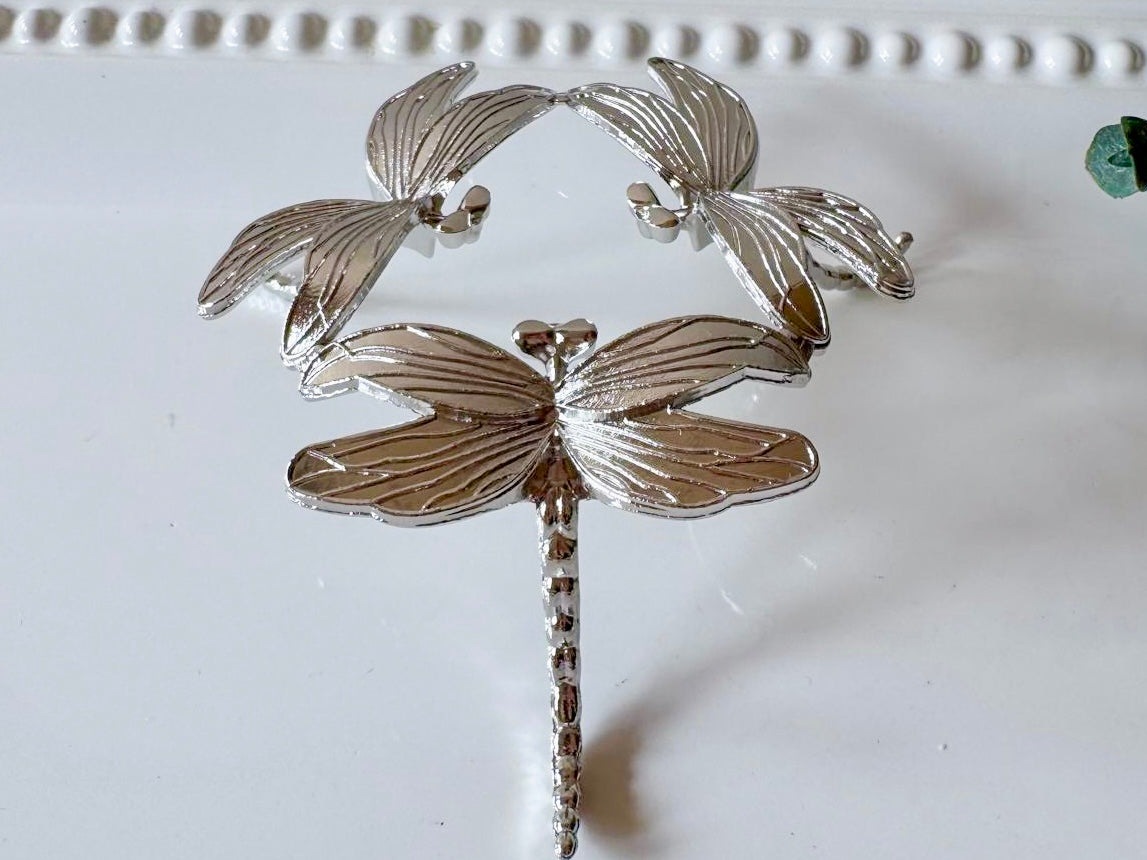Dragonfly Trio Metal Sphere Holder