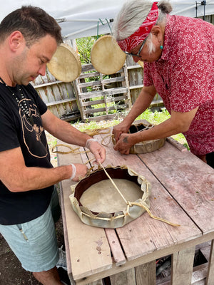 Drum Making Workshop with Mr. Charging Crow