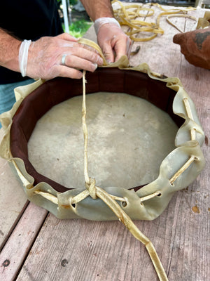 Drum Making Workshop with Mr. Charging Crow