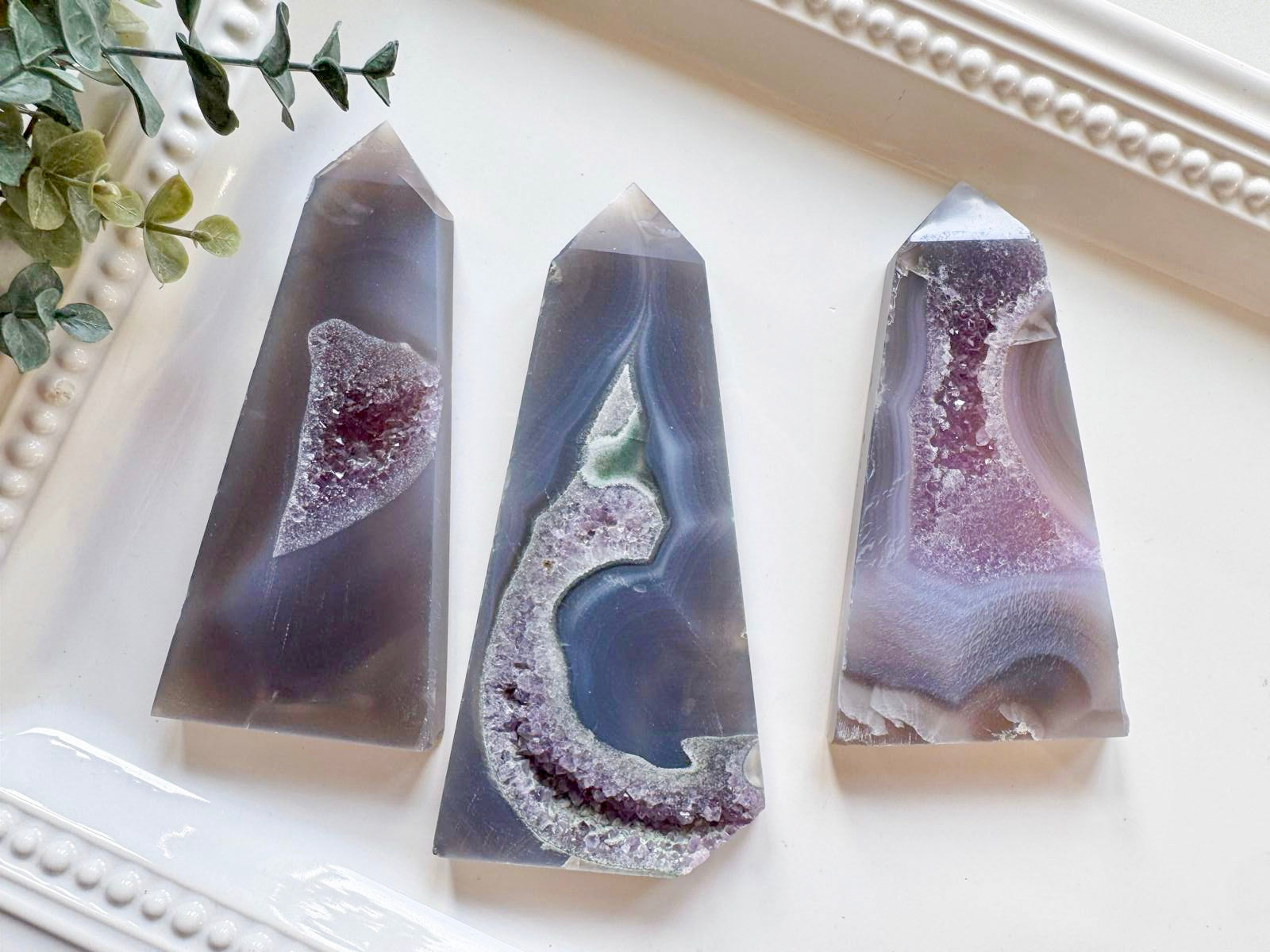 Druzy Agate Point Large