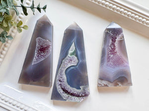 Druzy Agate Point Large