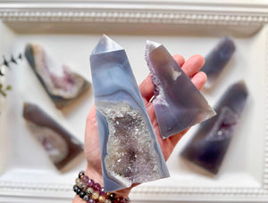 Druzy Agate Point Large