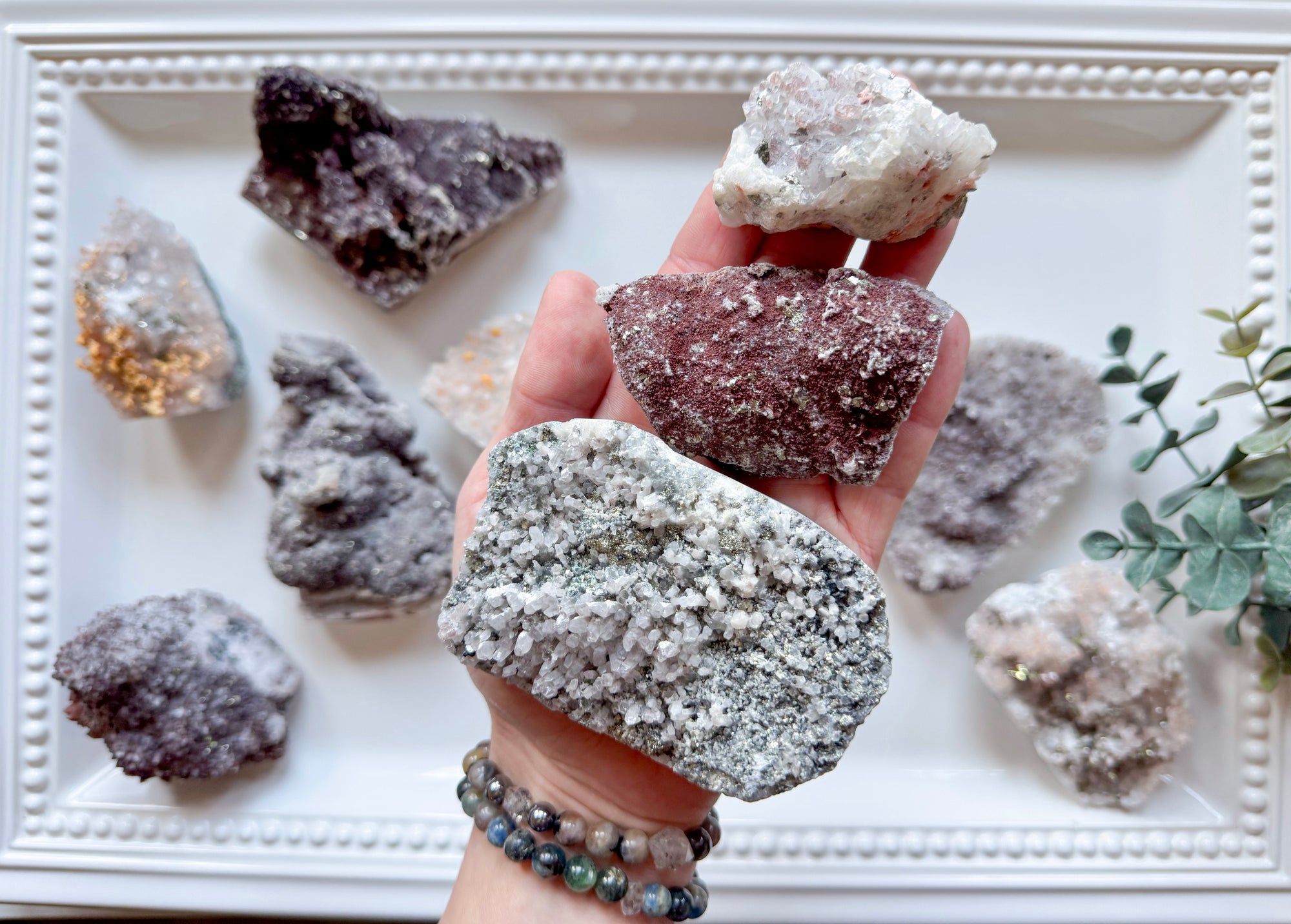 Druzy Mixed Mineral Specimen || Fujian, China