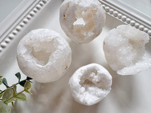 Druzy Quartz Geode Sphere