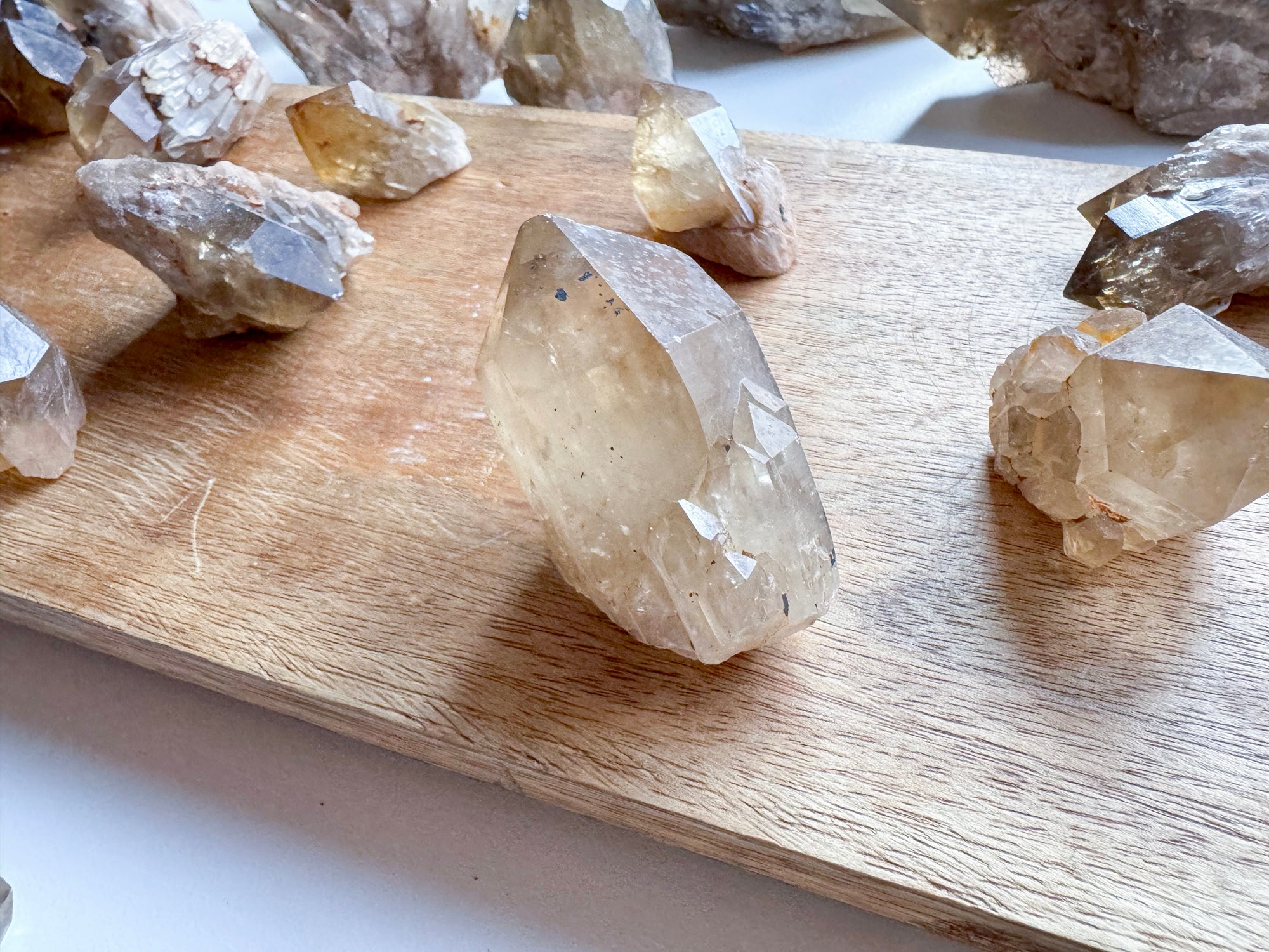 Natural Citrine Raw Points Congo || Kundalini Citrine