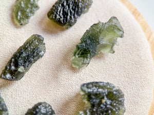 Moldavite with Card