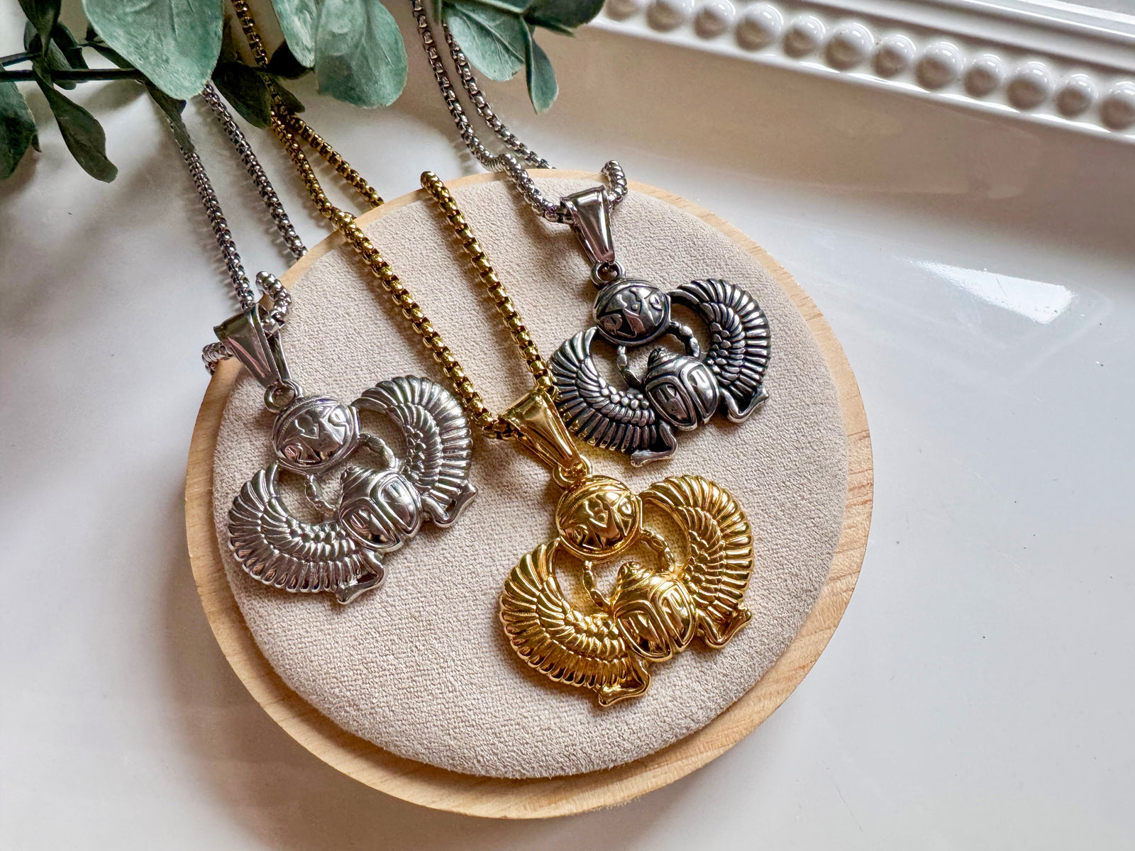 Egyptian Scarab Wings Spread