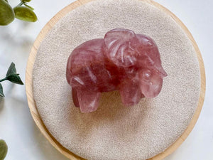 Elephant Crystal Carving || 1.75"