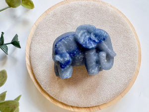 Elephant Crystal Carving || 1.75"