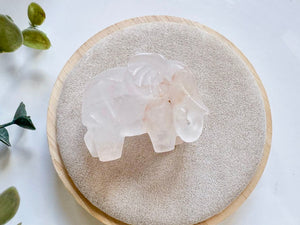 Elephant Crystal Carving || 1.75"