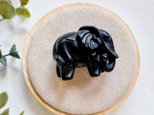 Elephant Crystal Carving || 1.75"