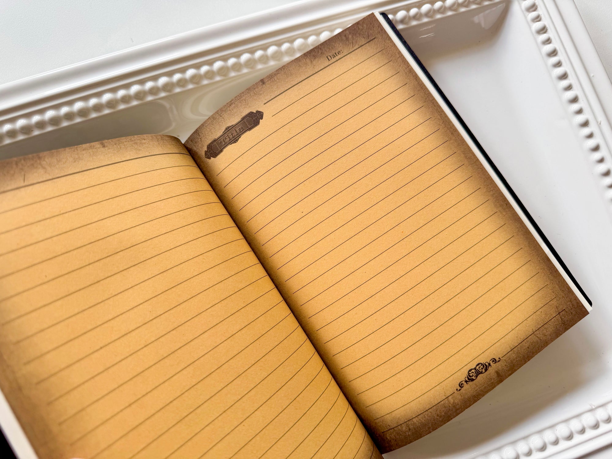 Embossed Hardcover Embellished Bird Journal