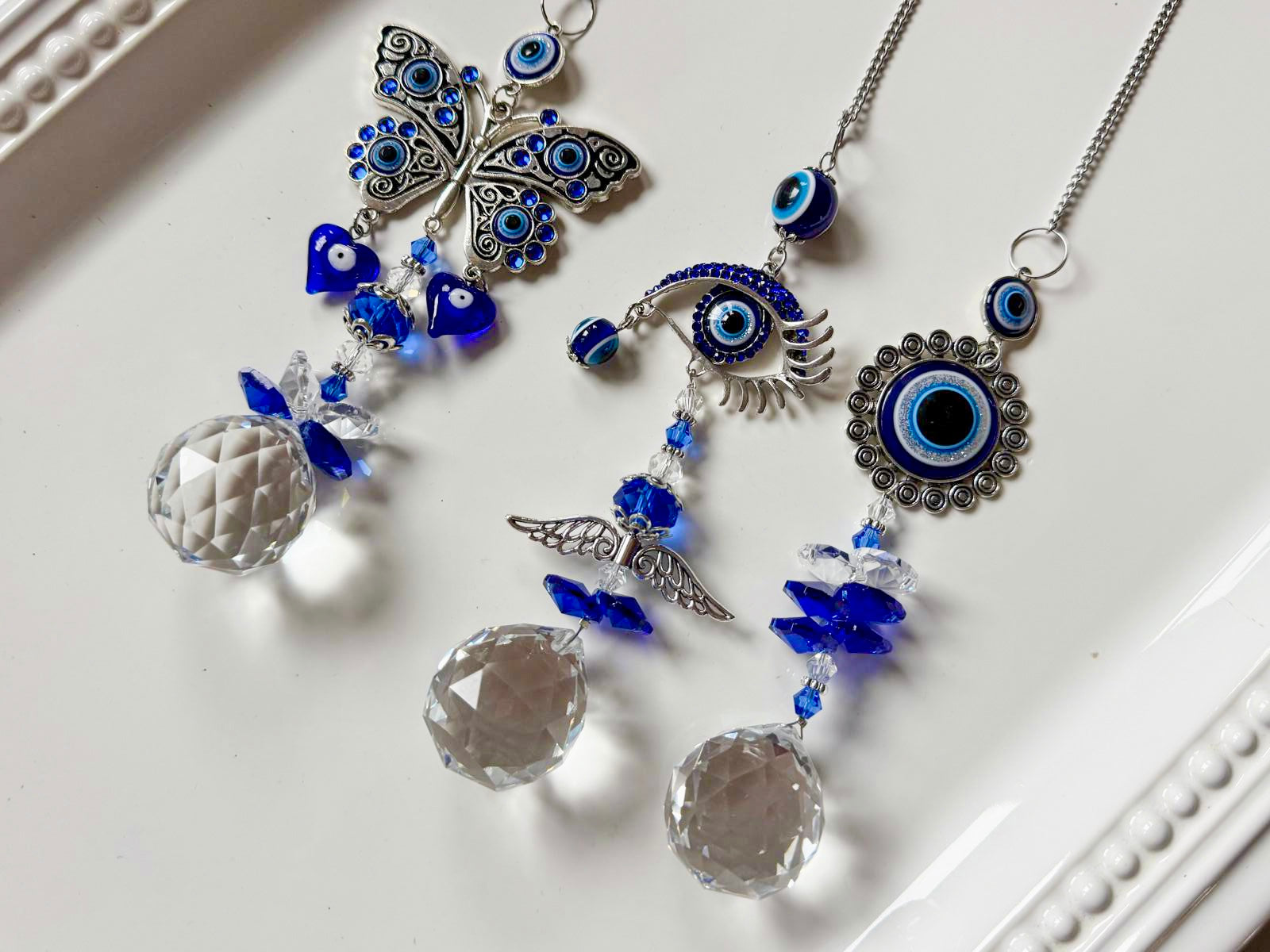 Evil Eye Rainbow Catcher Window Hanger