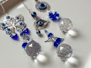 Evil Eye Rainbow Catcher Window Hanger