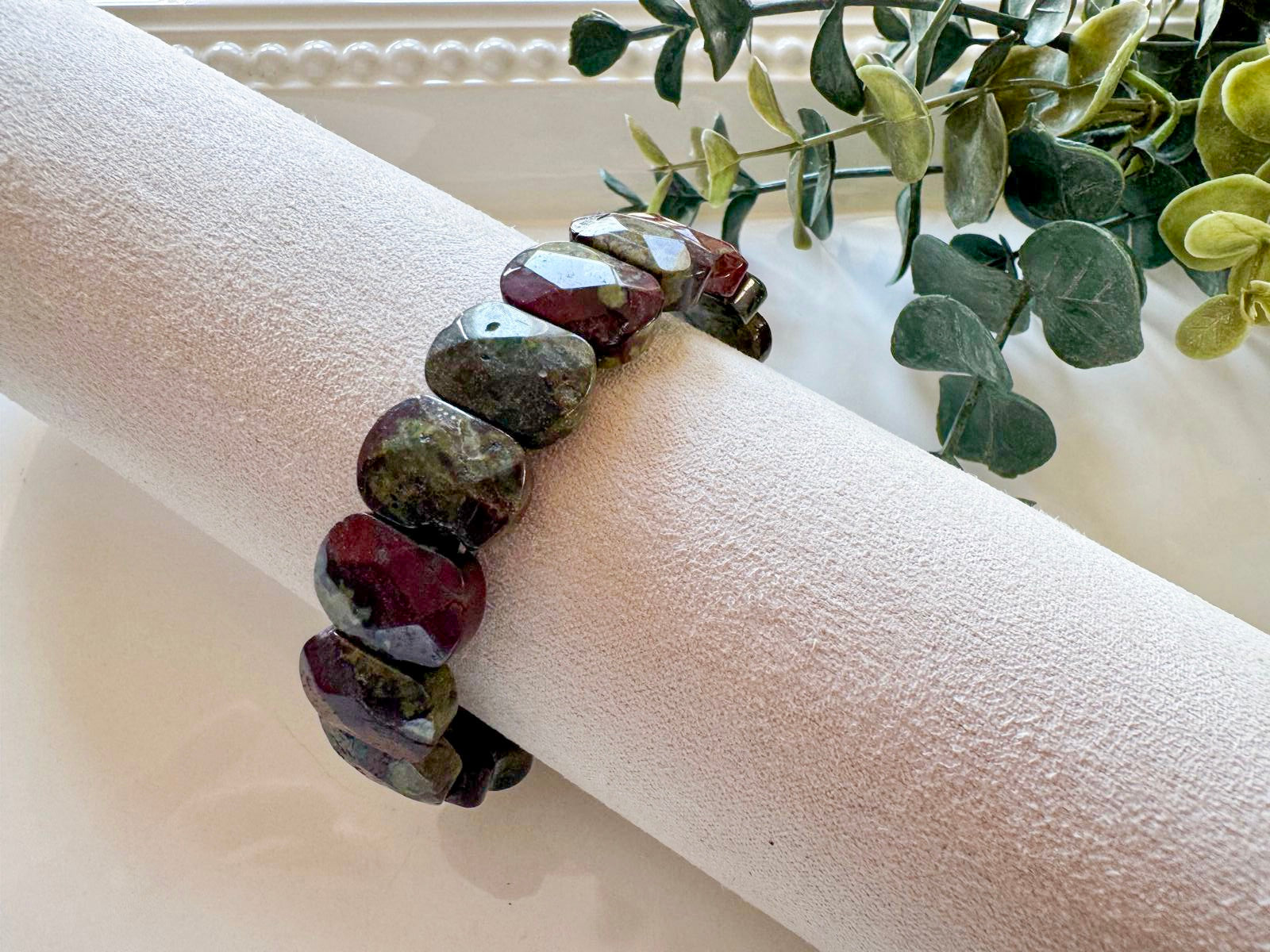 Faceted Oval Crystal Bangle Bracelet