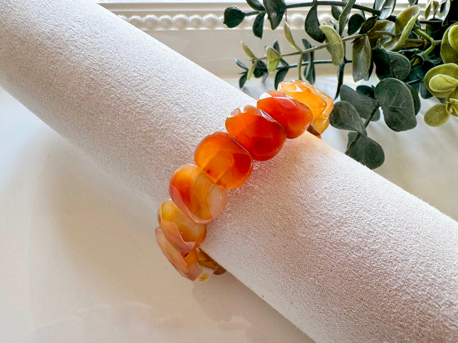 Faceted Oval Crystal Bangle Bracelet