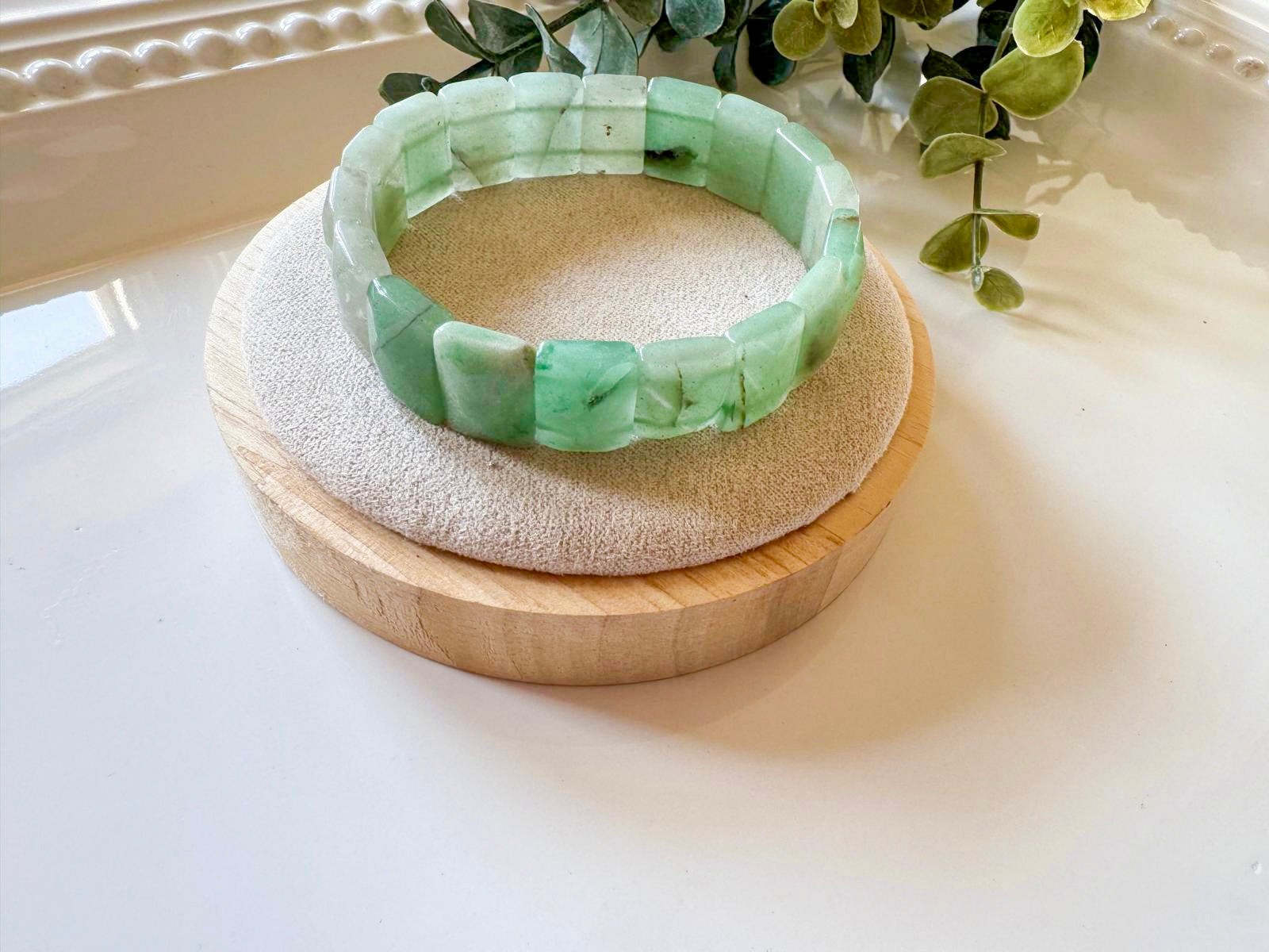 Faceted Rectangle Crystal Bangle Bracelet