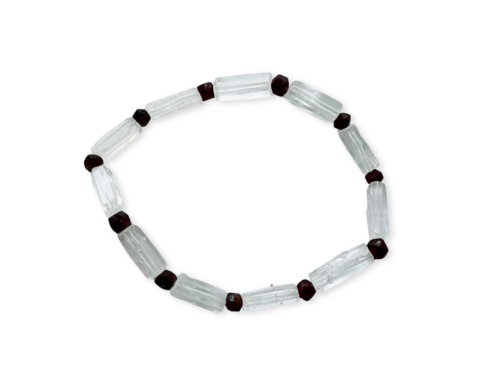 Faden Quartz & Garnet Bracelet