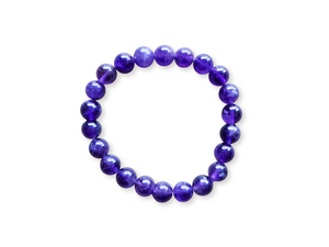February Bracelet Stack || Cave Amethyst & Moonstone Beaded Bracelet || Reiki Infused