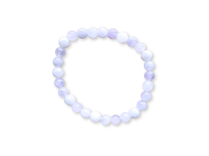 February Bracelet Stack || Cave Amethyst & Moonstone Beaded Bracelet || Reiki Infused
