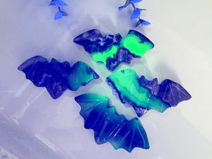 Flame Stone Bat Carving || UV Reactive