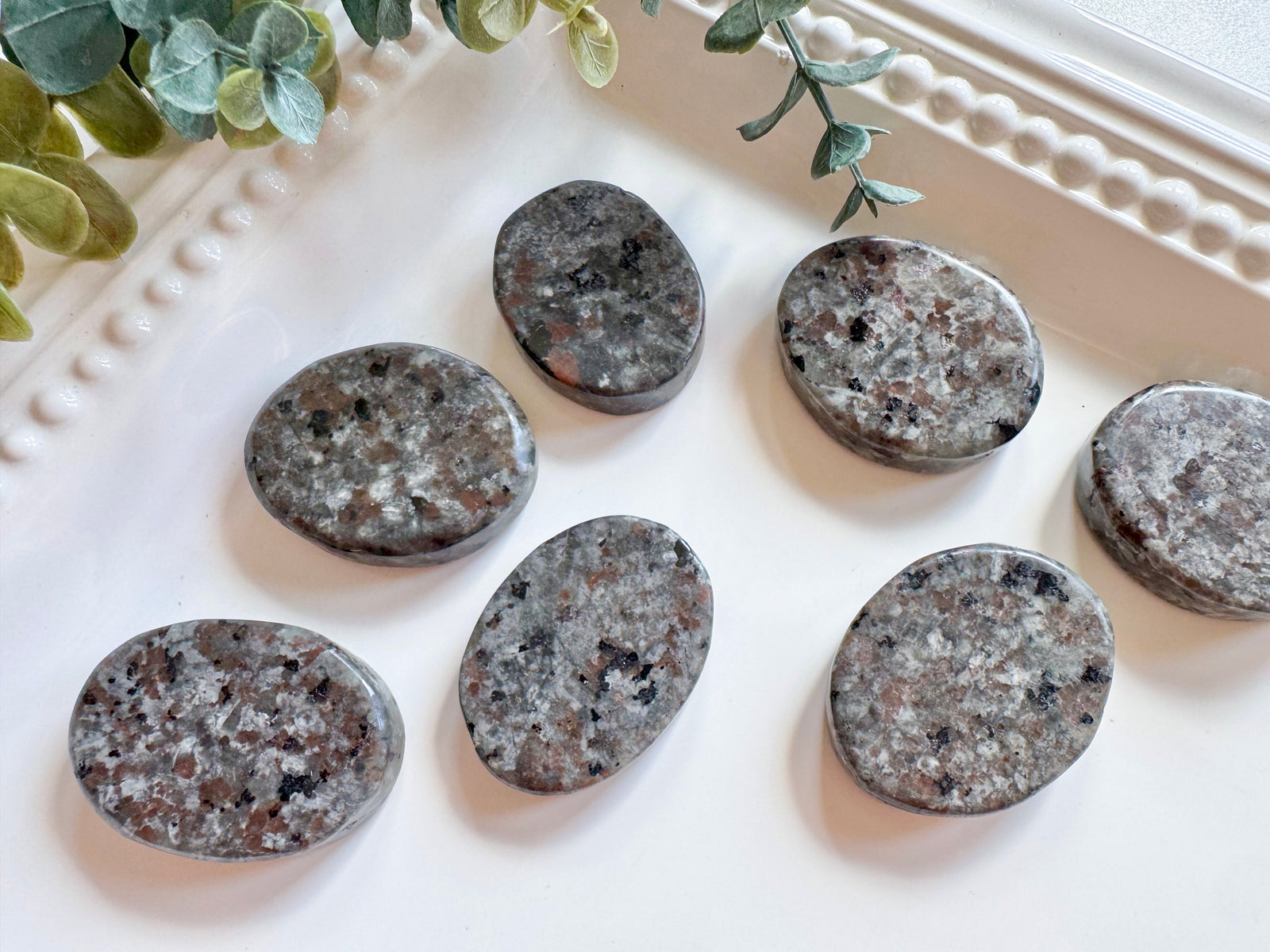 Flame Stone Flat Palm Stone || UV Reactive
