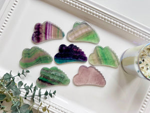 Fluorite Combed Gua Sha