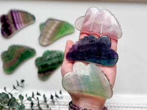 Fluorite Combed Gua Sha