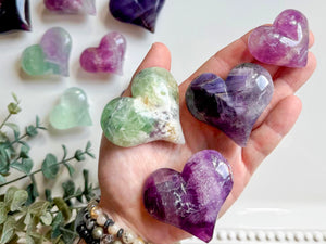 Fluorite Puffy Heart