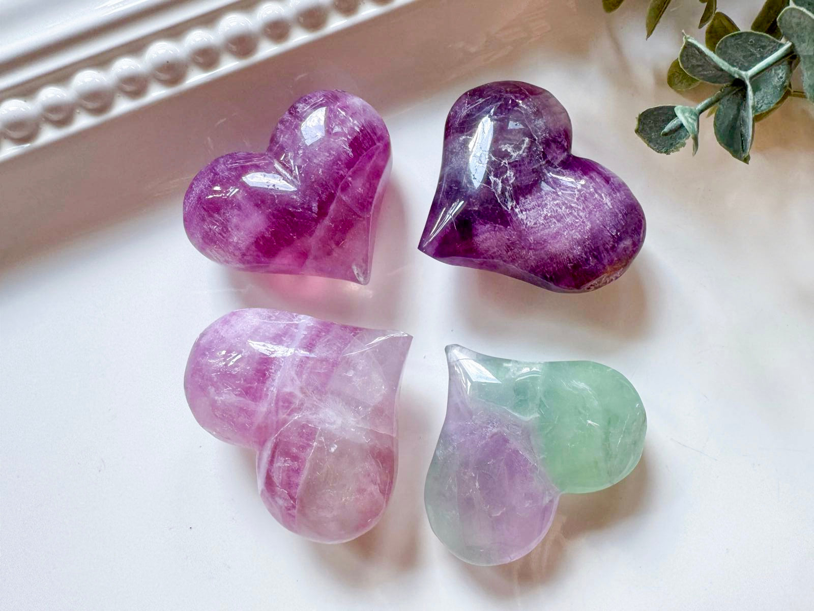 Fluorite Puffy Heart