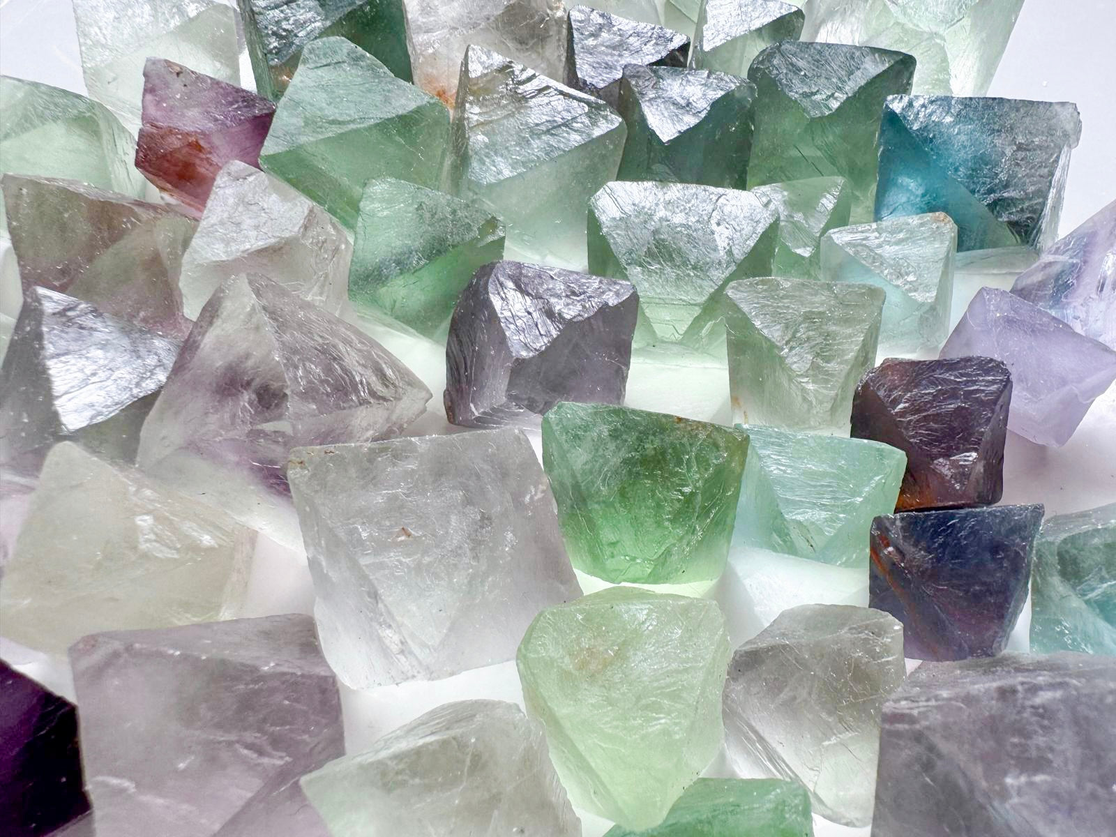 Fluorite (Rainbow) Octahedron