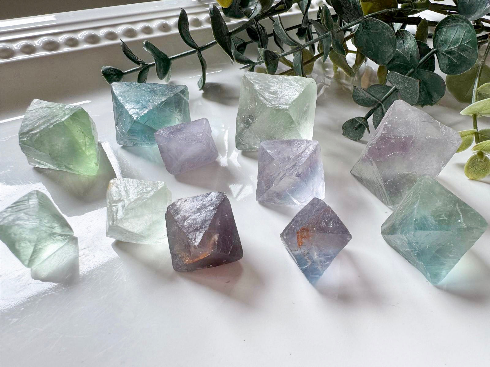 Fluorite (Rainbow) Octahedron
