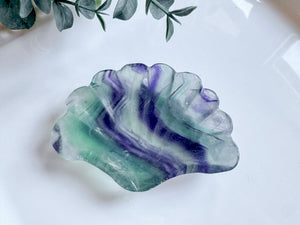 Fluorite Seashell Dish
