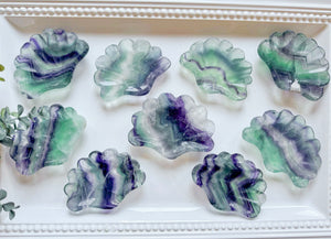 Fluorite Seashell Dish