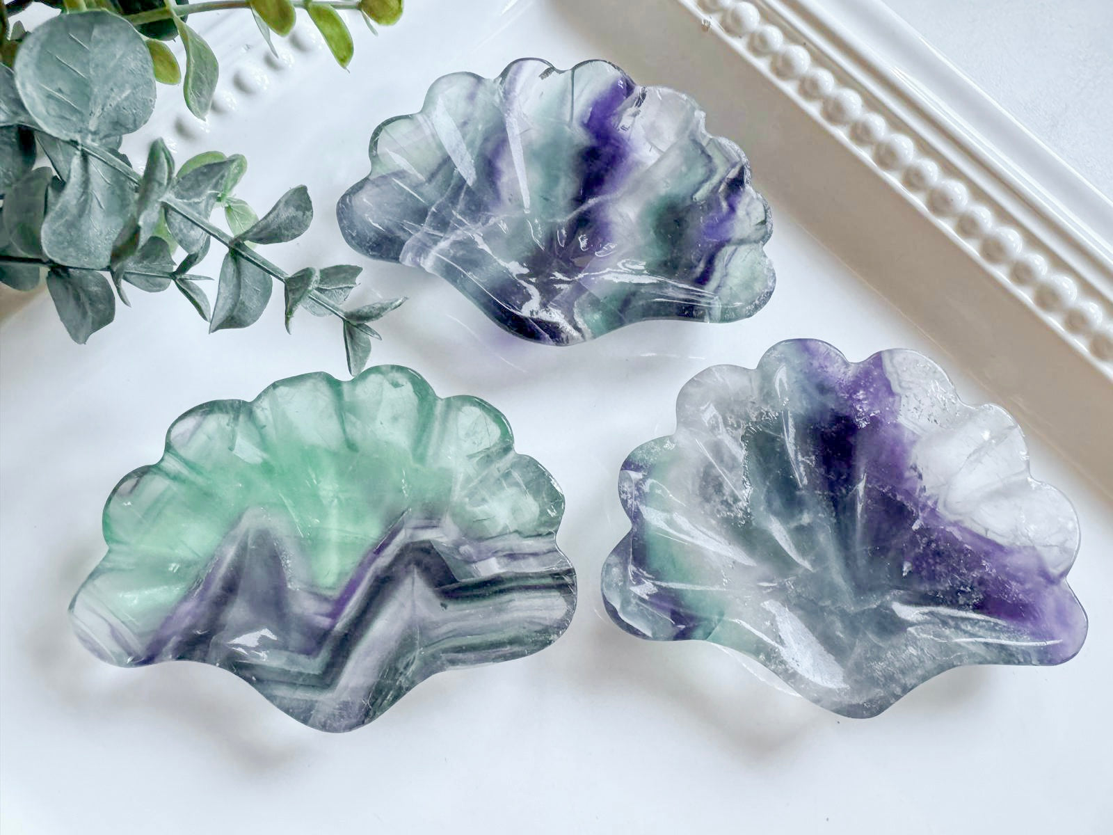 Fluorite Seashell Dish