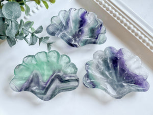 Fluorite Seashell Dish