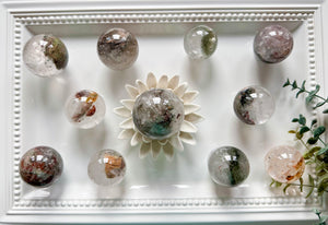 Garden Quartz (Lodolite) Sphere