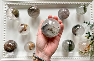 Garden Quartz (Lodolite) Sphere
