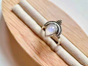 Goddess Halo Arc Sterling Ring